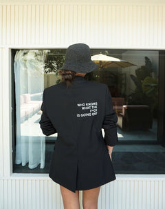 Who knows what the f*ck is going on? Upcycled Blazer