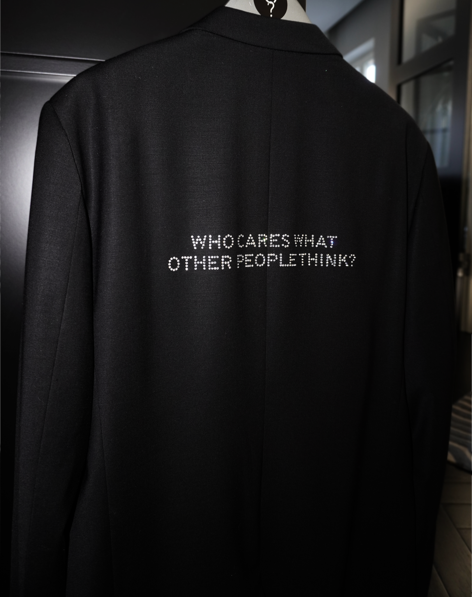 Who cares what other people think? Upcycled Blazer (Limited Edition Rhinestone)