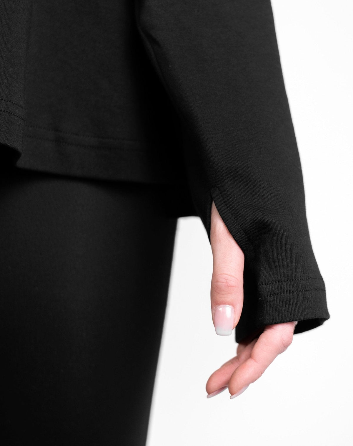Are you losing this moment searching for another? Black Flowy Long Sleeve - OBLIVIOUS?