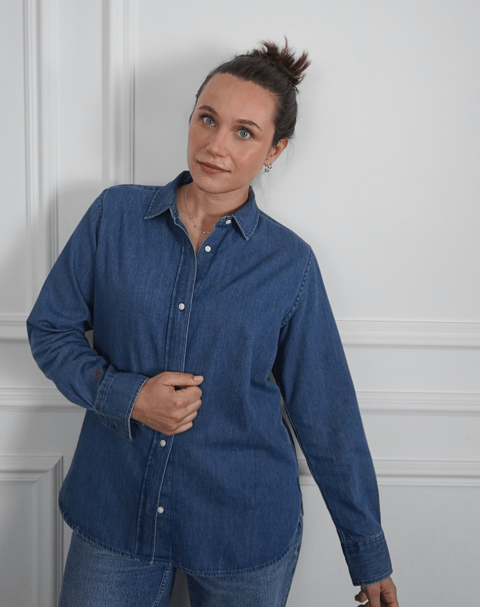Can you please mind your own business? Denim Shirt - OBLIVIOUS?