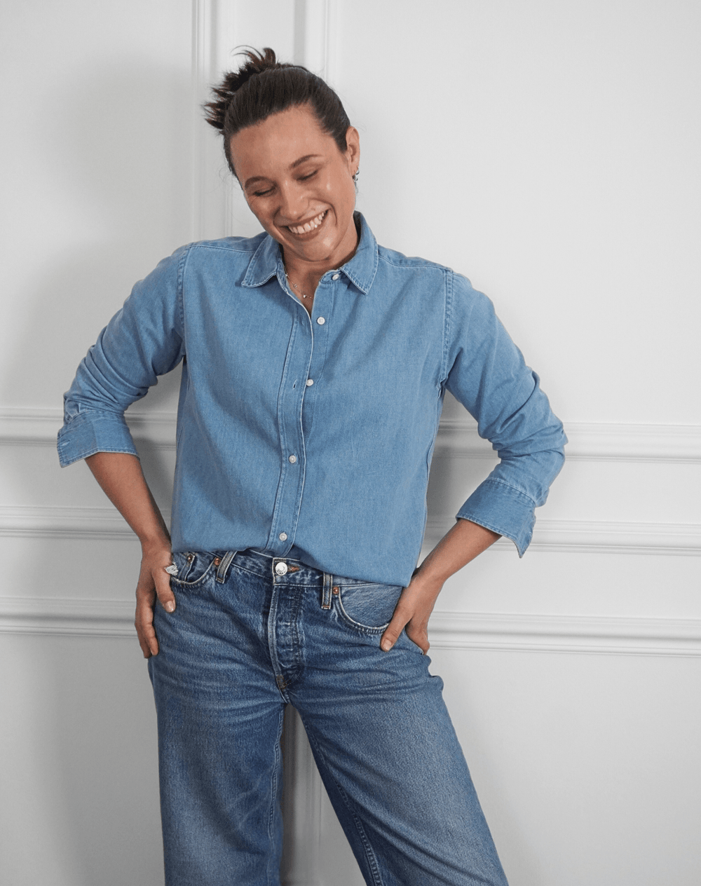 Can you please mind your own business? Jeanshemd