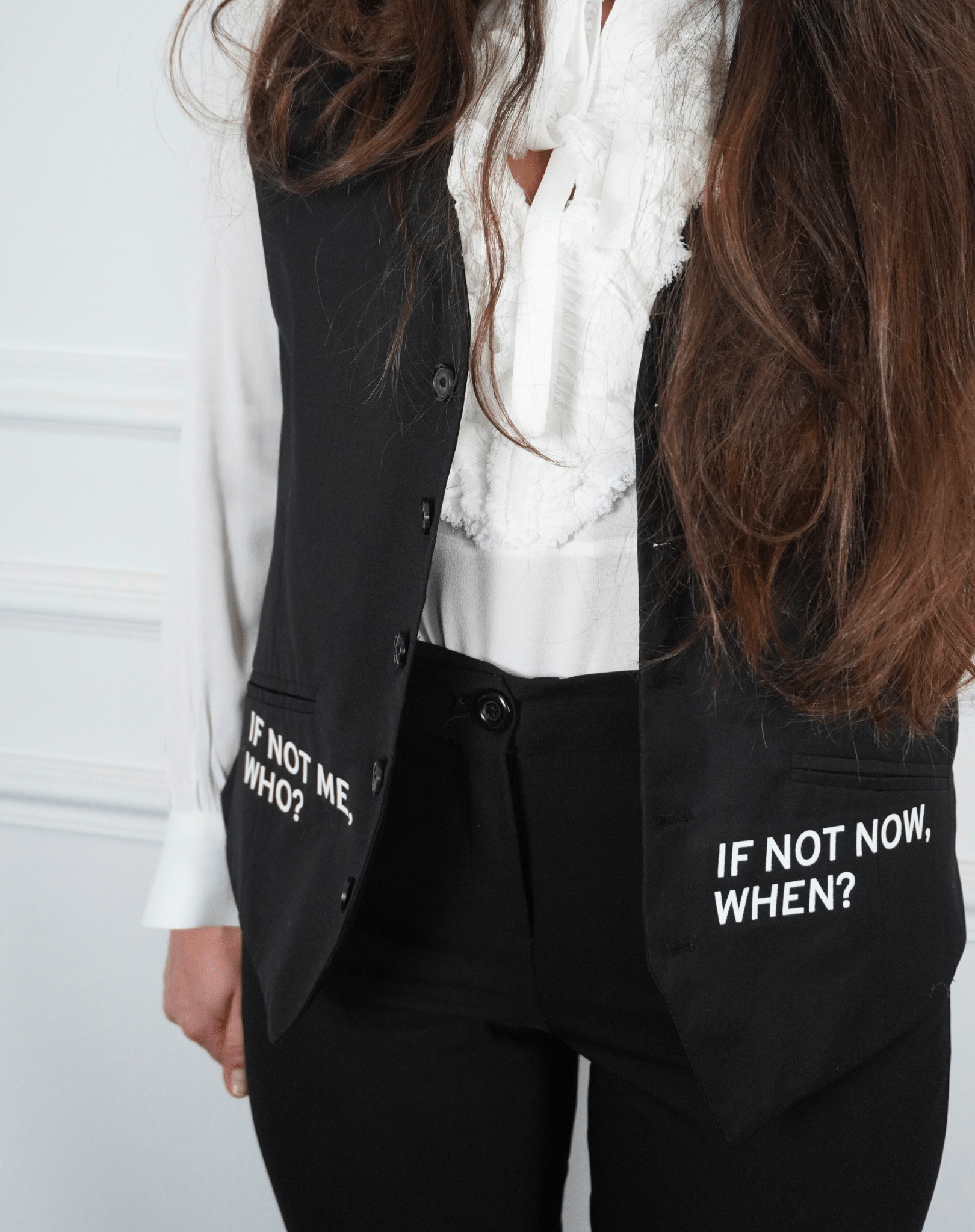 If not me, who? If not now, when? Upcycled Waistcoat - OBLIVIOUS?
