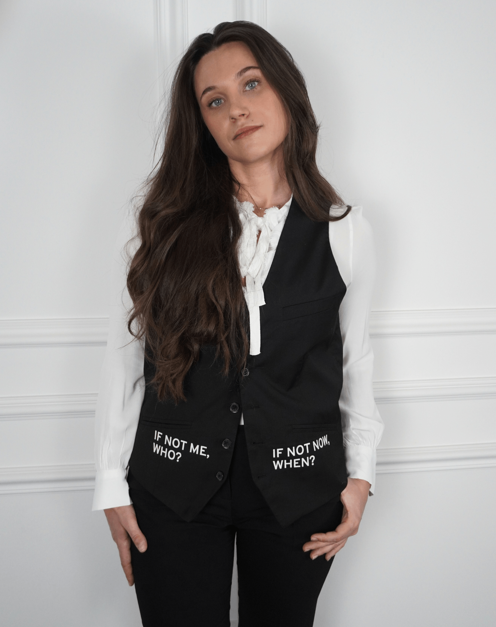 If not me, who? If not now, when? Upcycled Waistcoat - OBLIVIOUS?