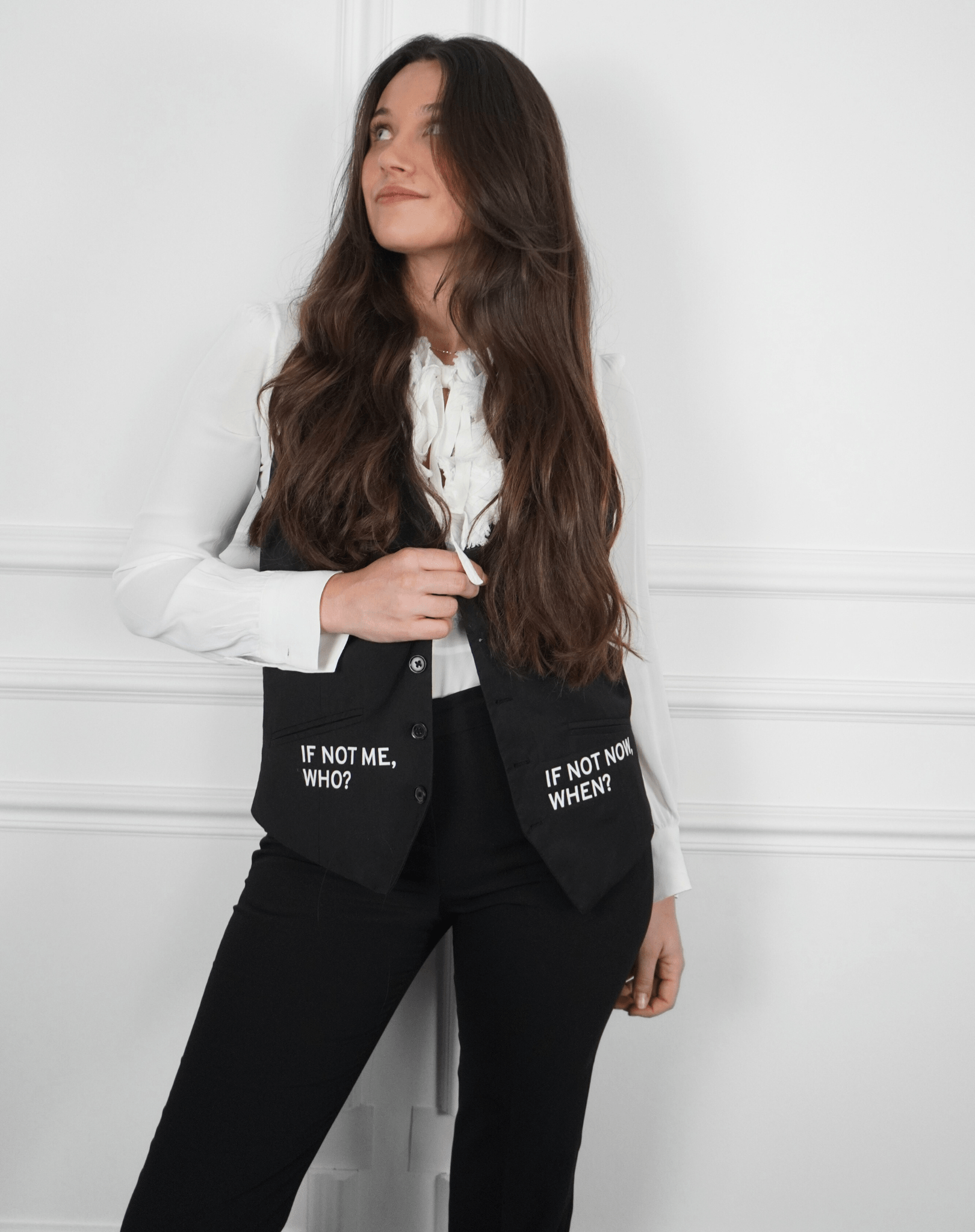If not me, who? If not now, when? Upcycled Waistcoat - OBLIVIOUS?