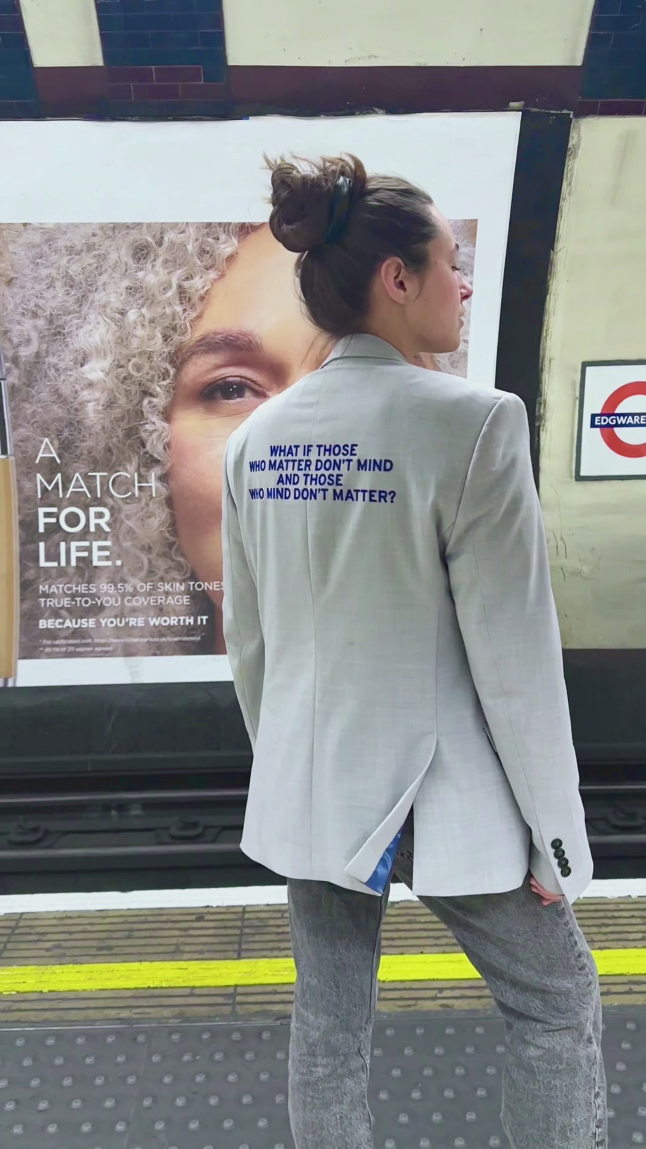 What if those who matter don't mind and those who mind don't matter? Upcycled Blazer