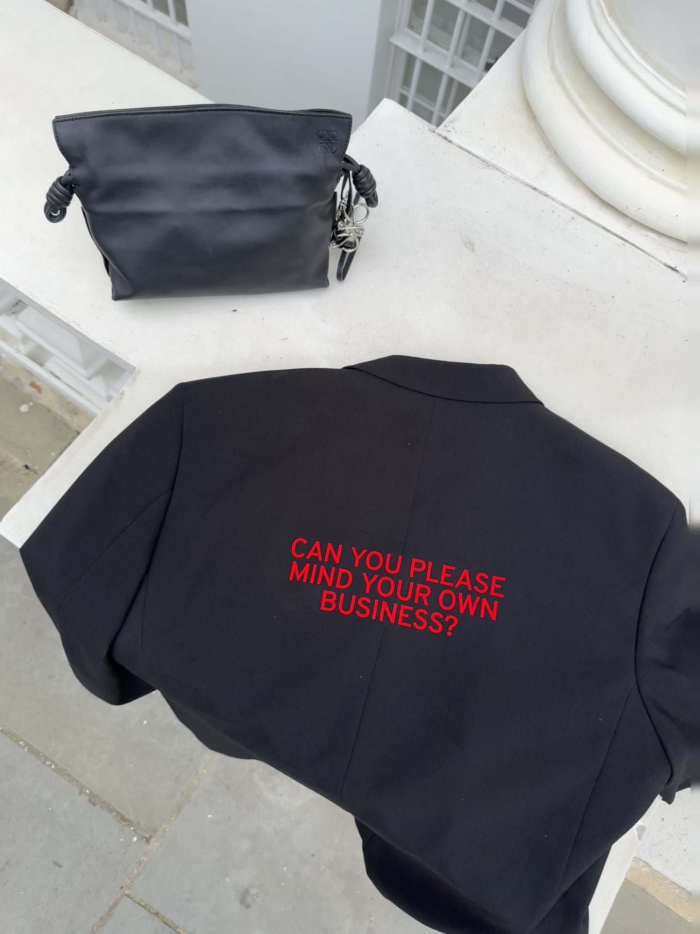 Can you please mind your own business? Upcycled Blazer