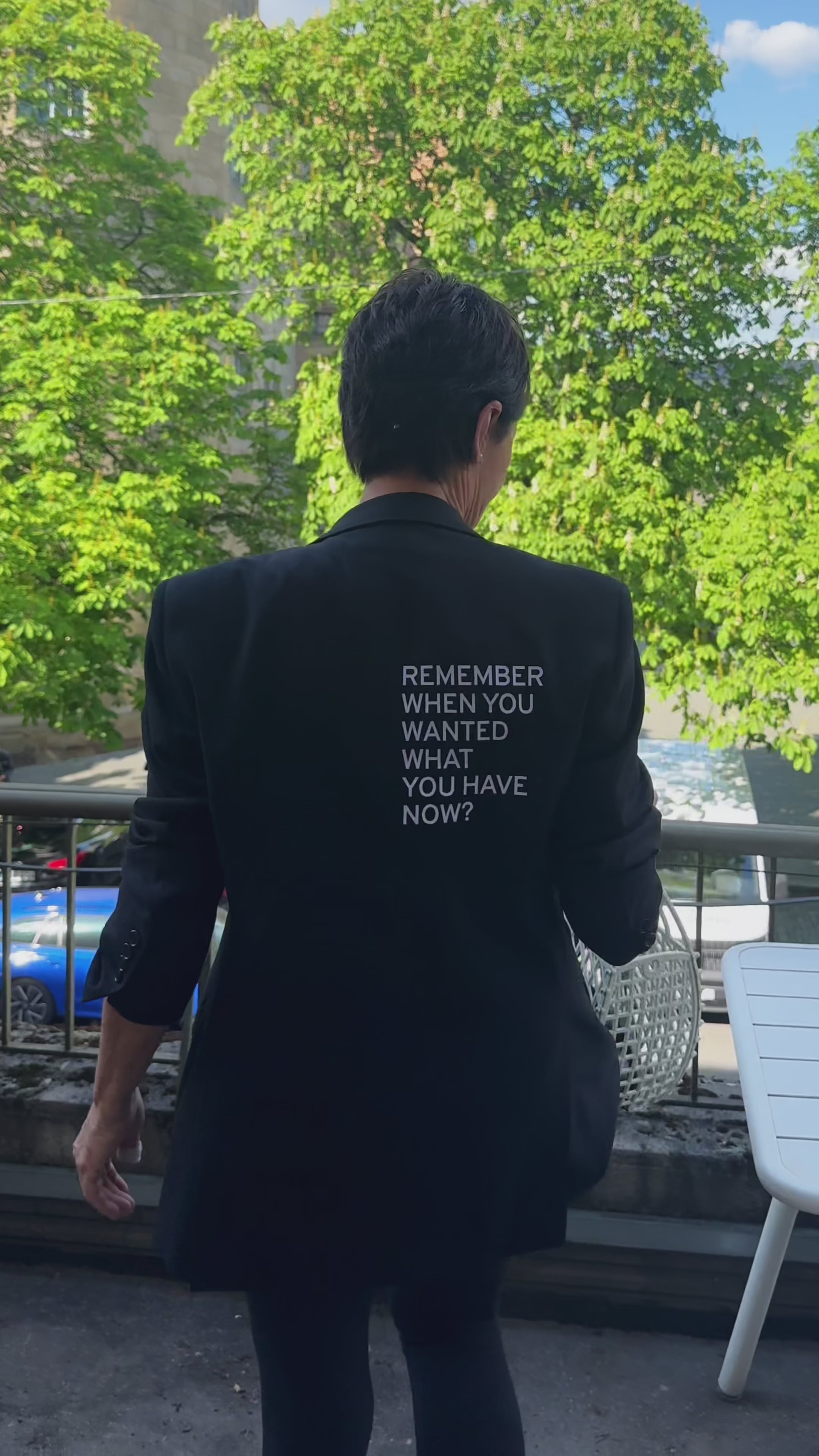 Remember when you wanted what you have now? Upcycled Blazer