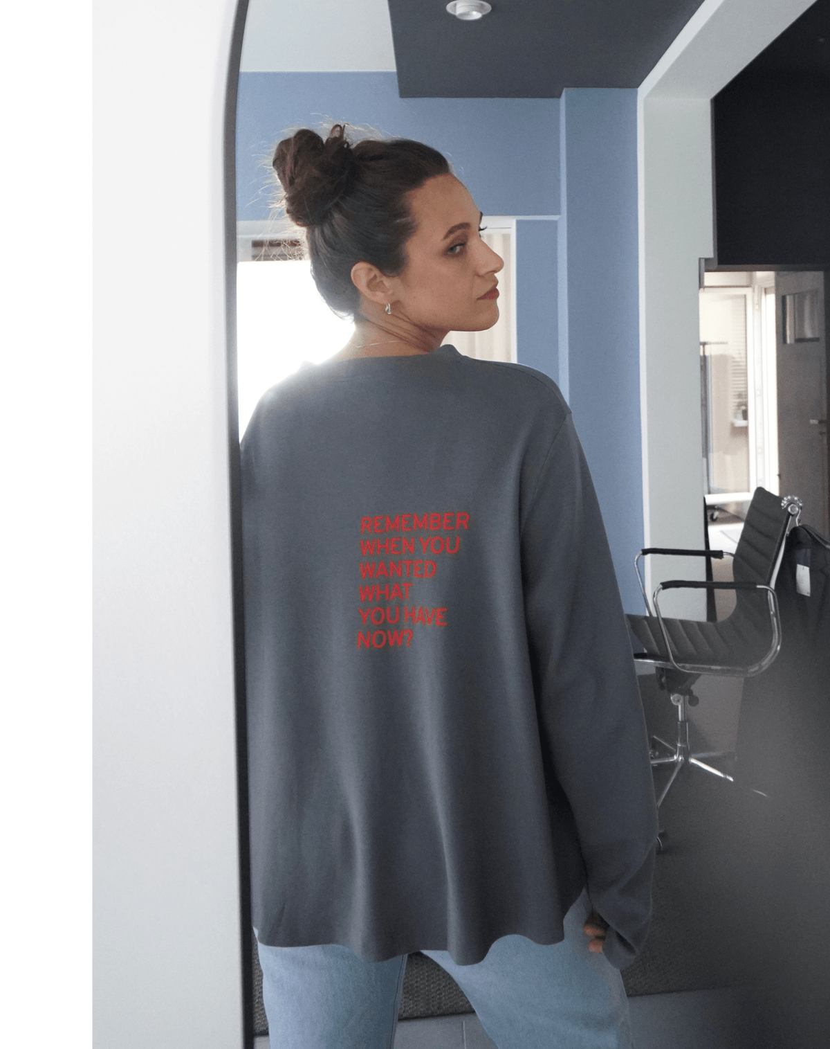 Remember when you wanted what you have now? Flowy Long Sleeve - OBLIVIOUS?