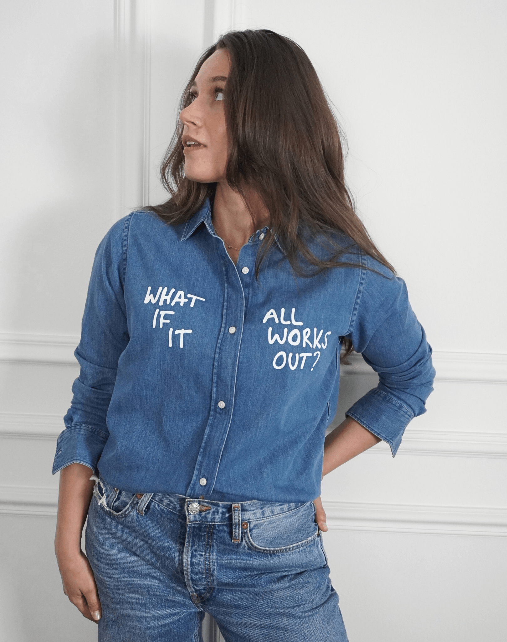 What if it all works out? Denim Shirt - OBLIVIOUS?