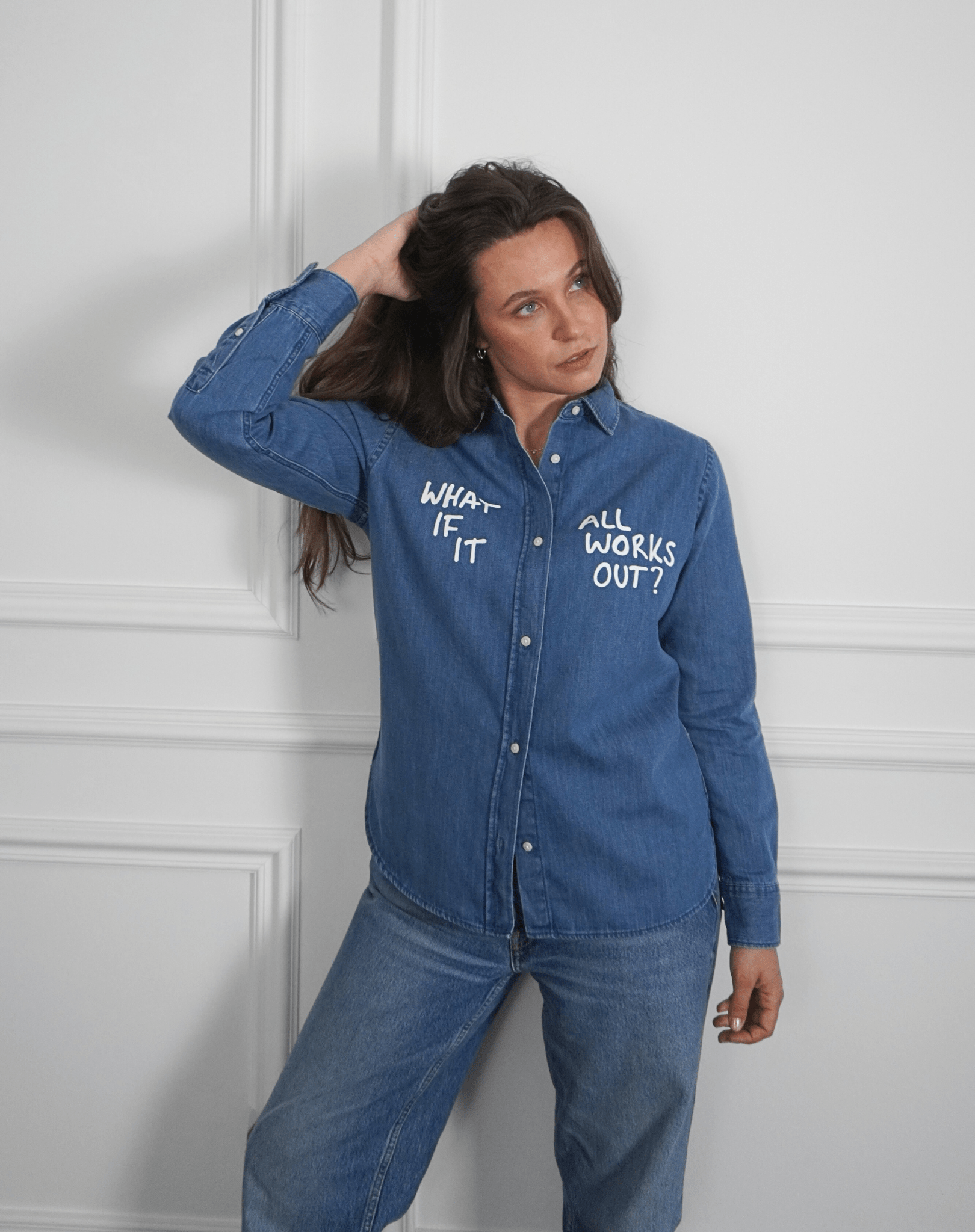 What if it all works out? Denim Shirt - OBLIVIOUS?