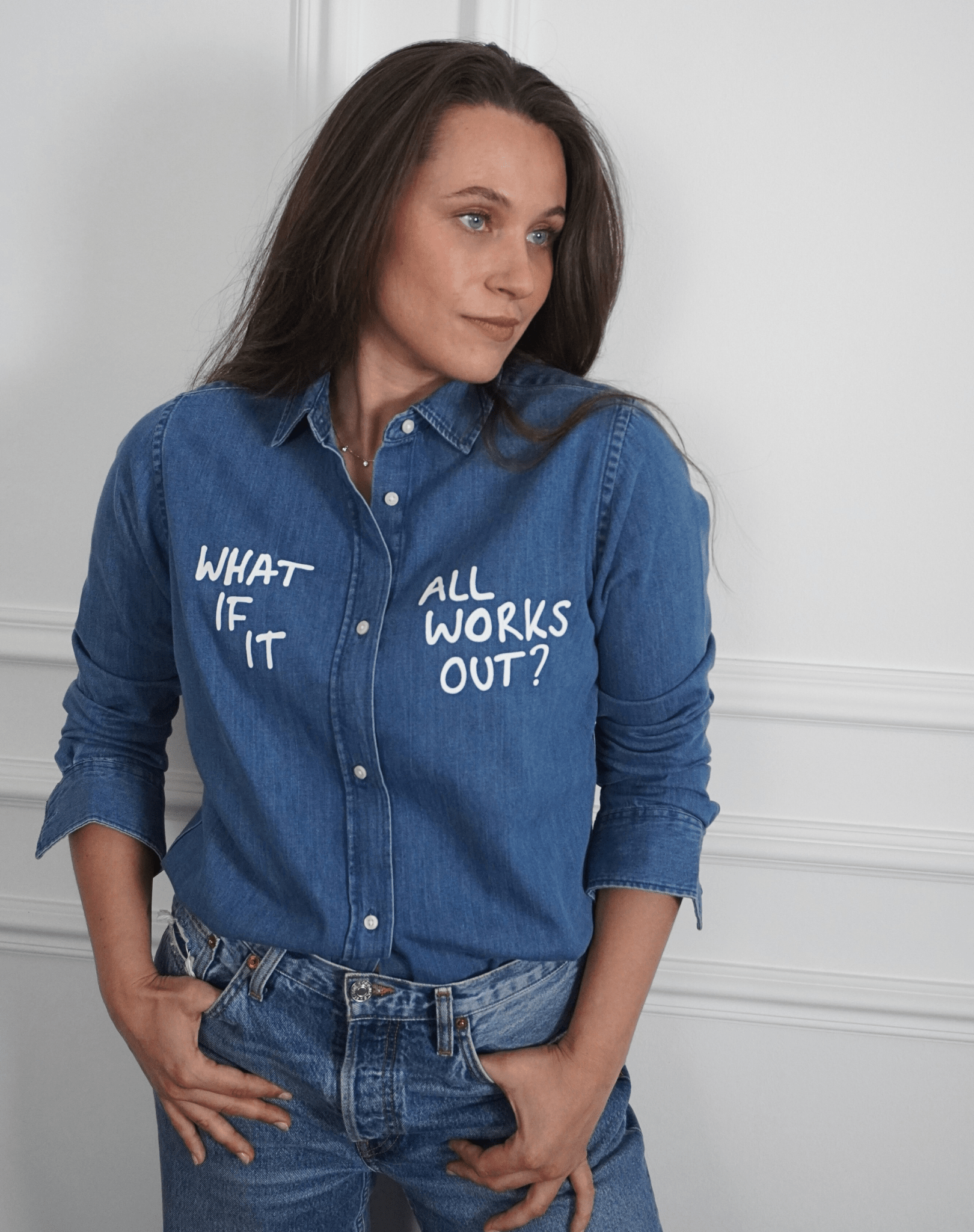 What if it all works out? Denim Shirt - OBLIVIOUS?