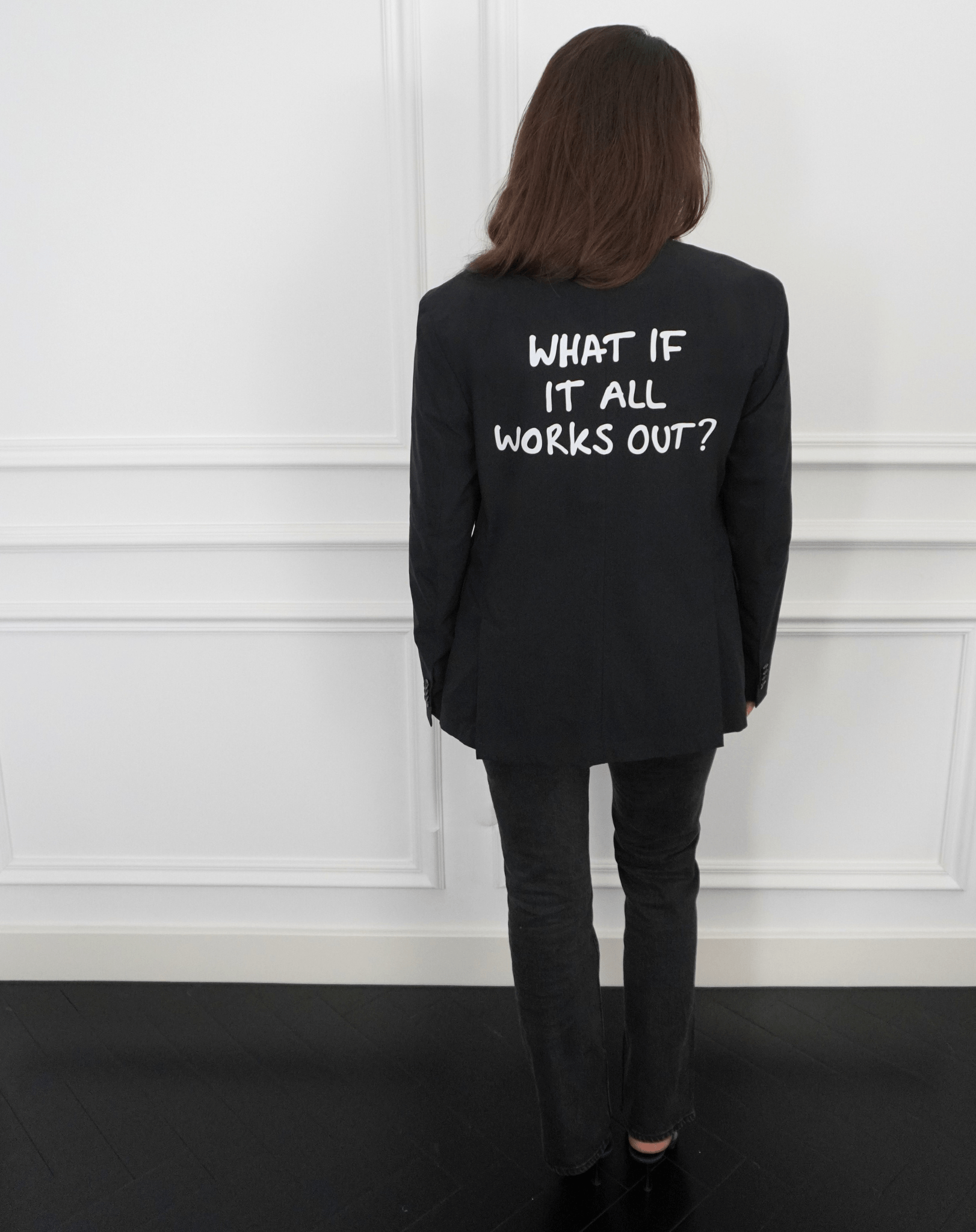 What if it all works out? Upcycled Blazer (big print) - OBLIVIOUS?