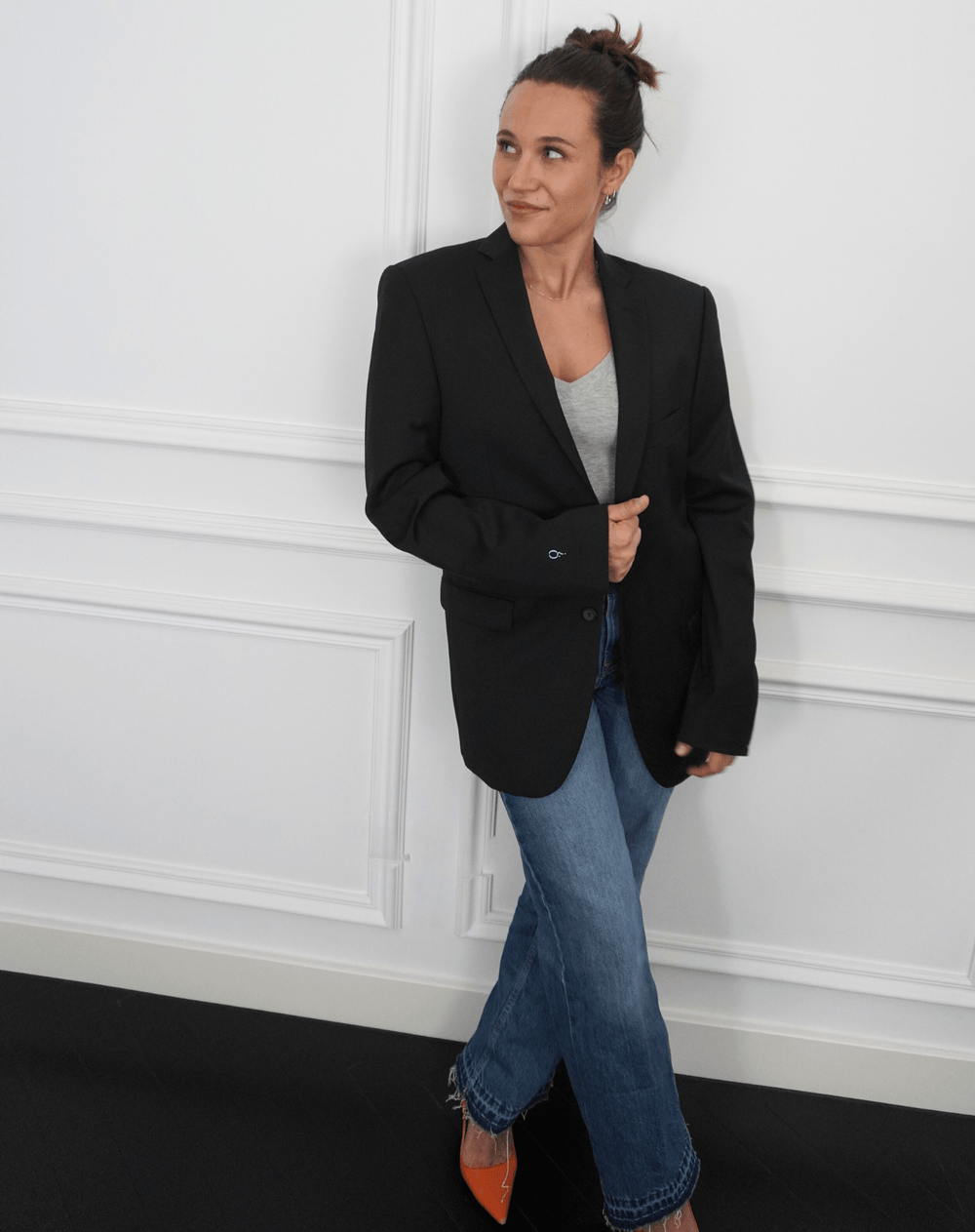 What if it all works out? Upcycled Blazer (Blue print) - OBLIVIOUS?