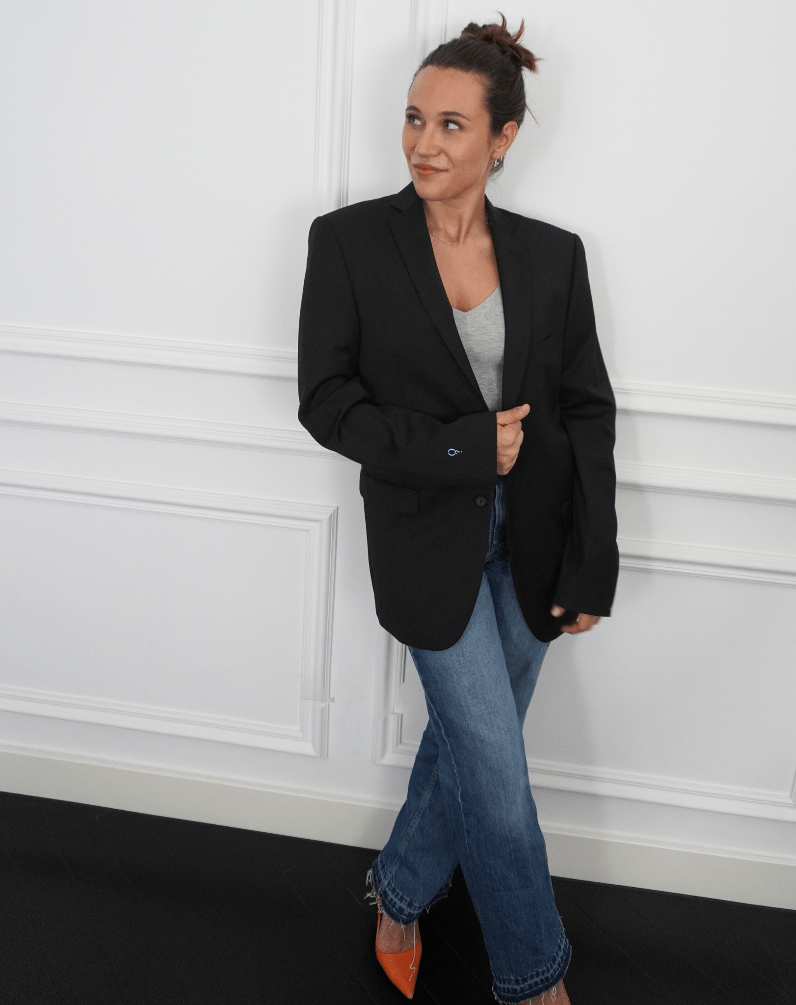 What if it all works out? Upcycled Blazer (Blue print) - OBLIVIOUS?