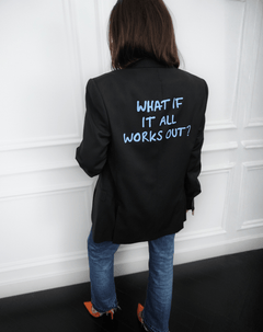 What if it all works out? Upcycled Blazer (Blue print)