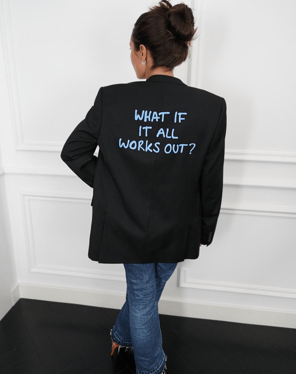 What if it all works out? Upcycled Blazer (Blue print) - OBLIVIOUS?