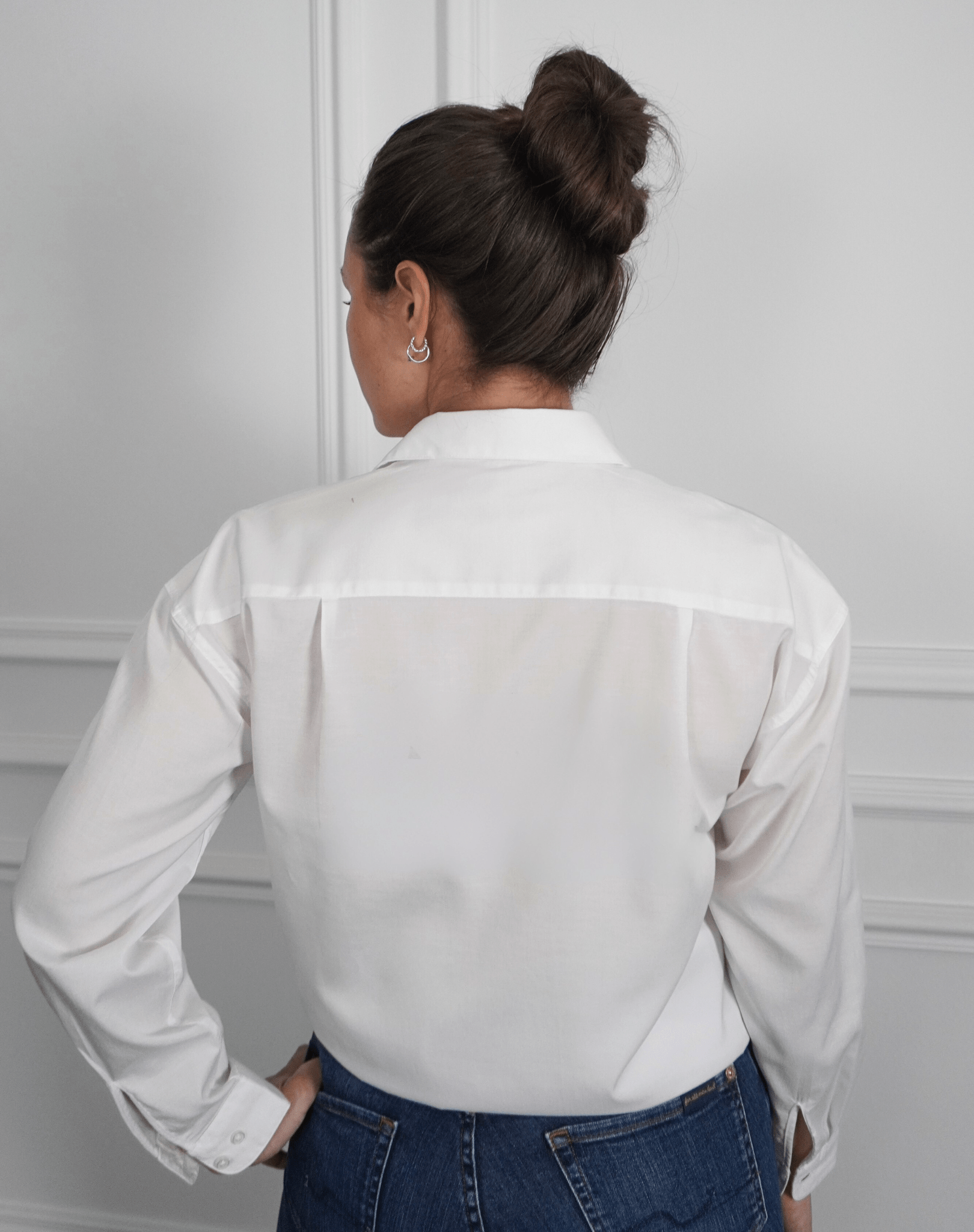 What if it all works out? White Shirt (light blue print) - OBLIVIOUS?
