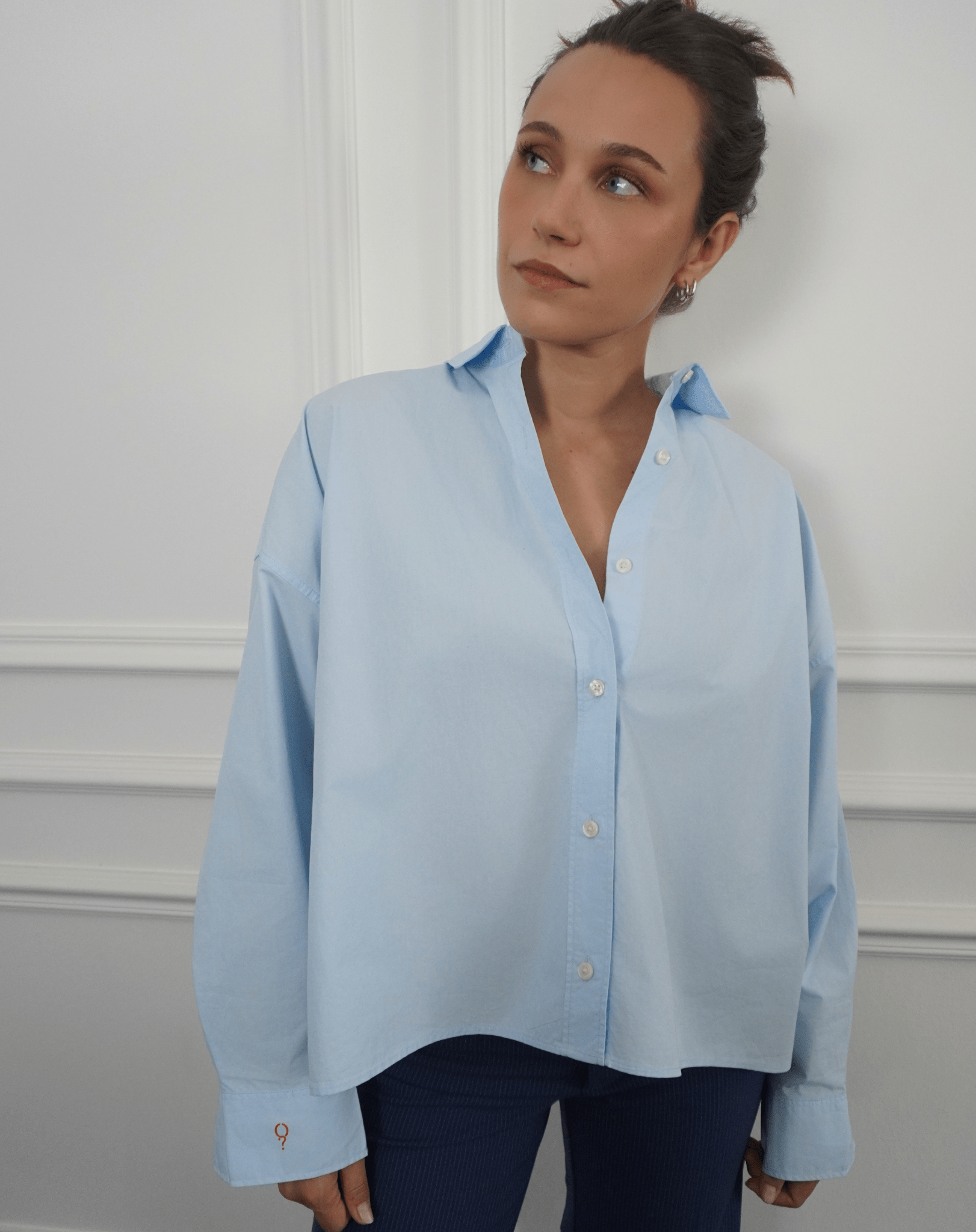 What if the best is yet to come? Blue Statement Shirt - OBLIVIOUS?