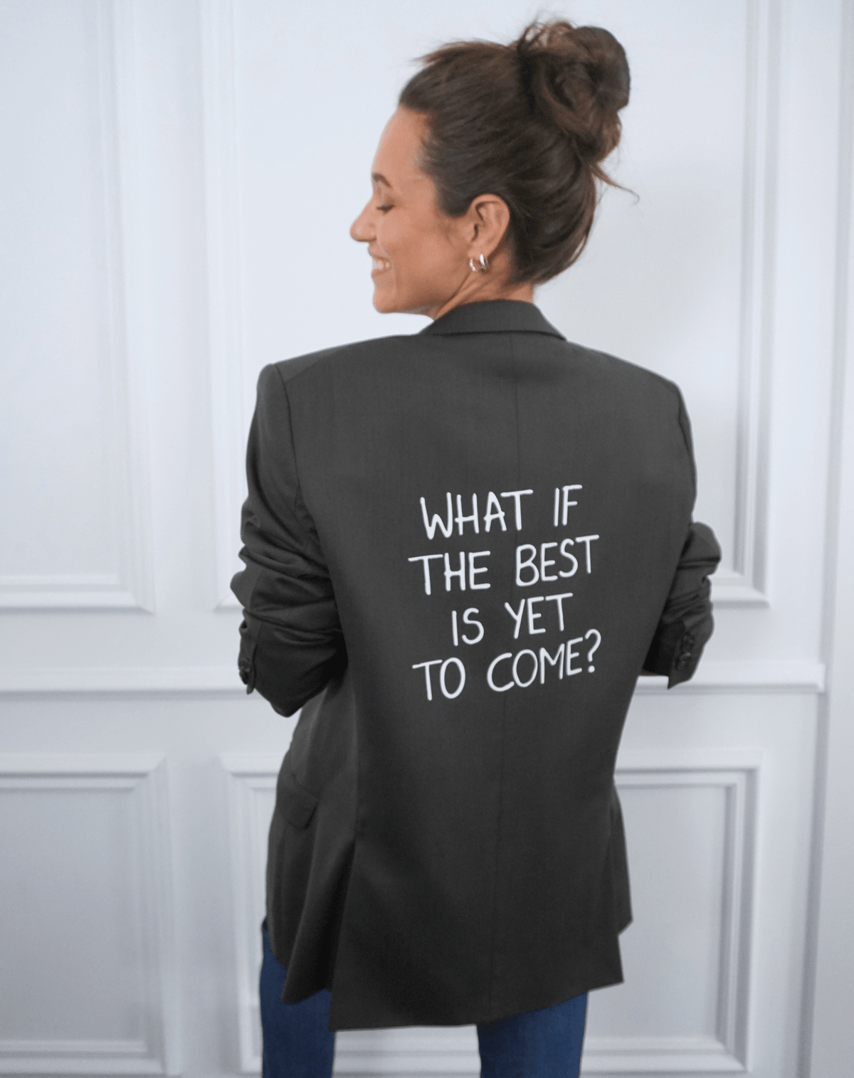 What if the best is yet to come? Upcycled Statement Blazer - OBLIVIOUS?