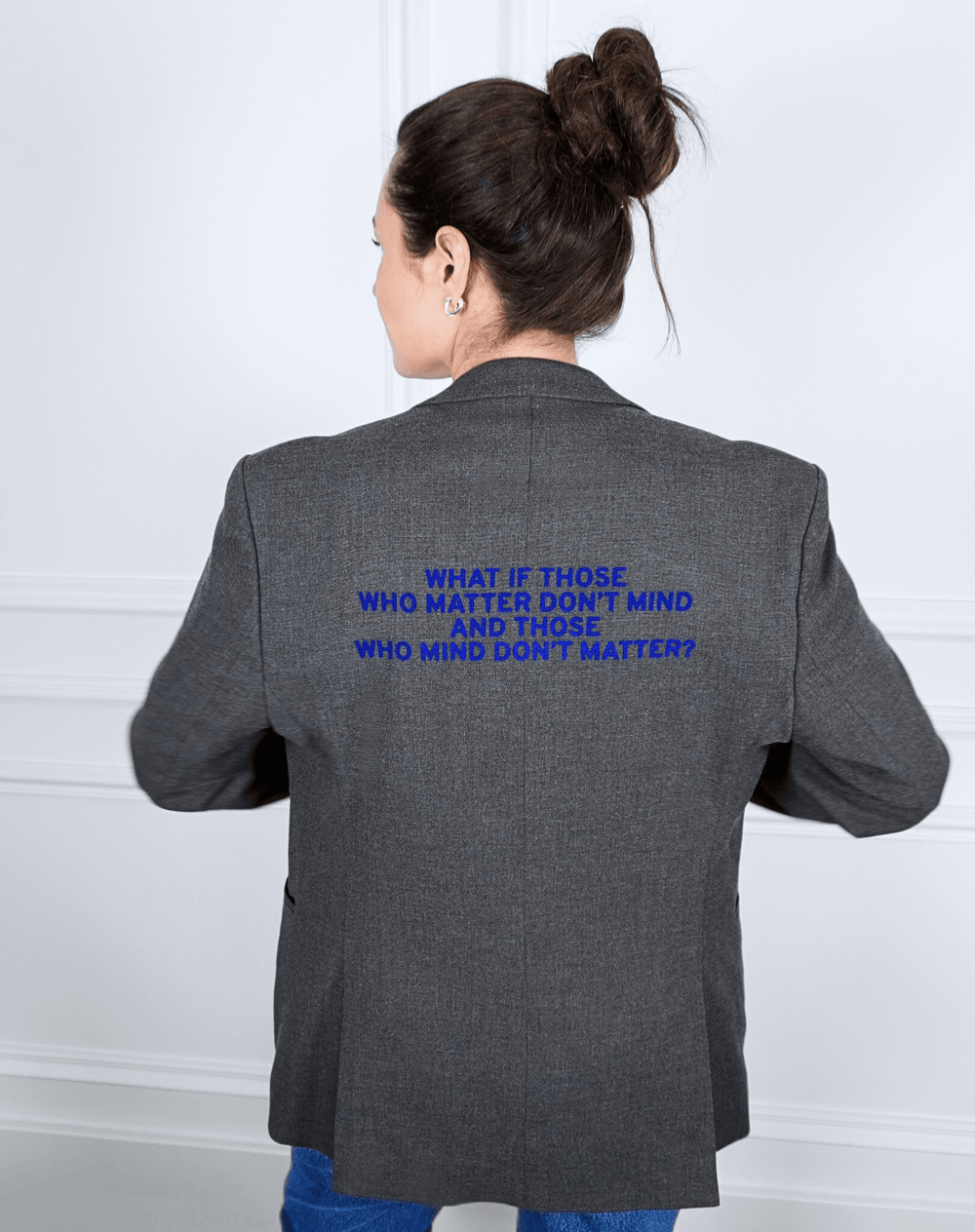 What if those who matter don't mind and those who mind don't matter? Upcycled Blazer