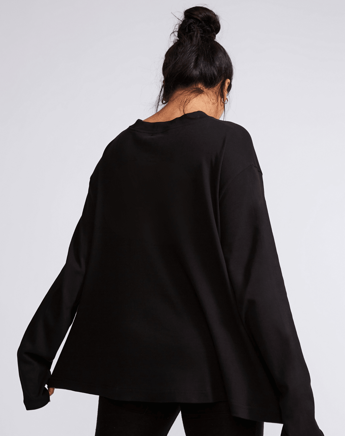 What if we take it one day at a time? Black Flowy Long Sleeve - OBLIVIOUS?