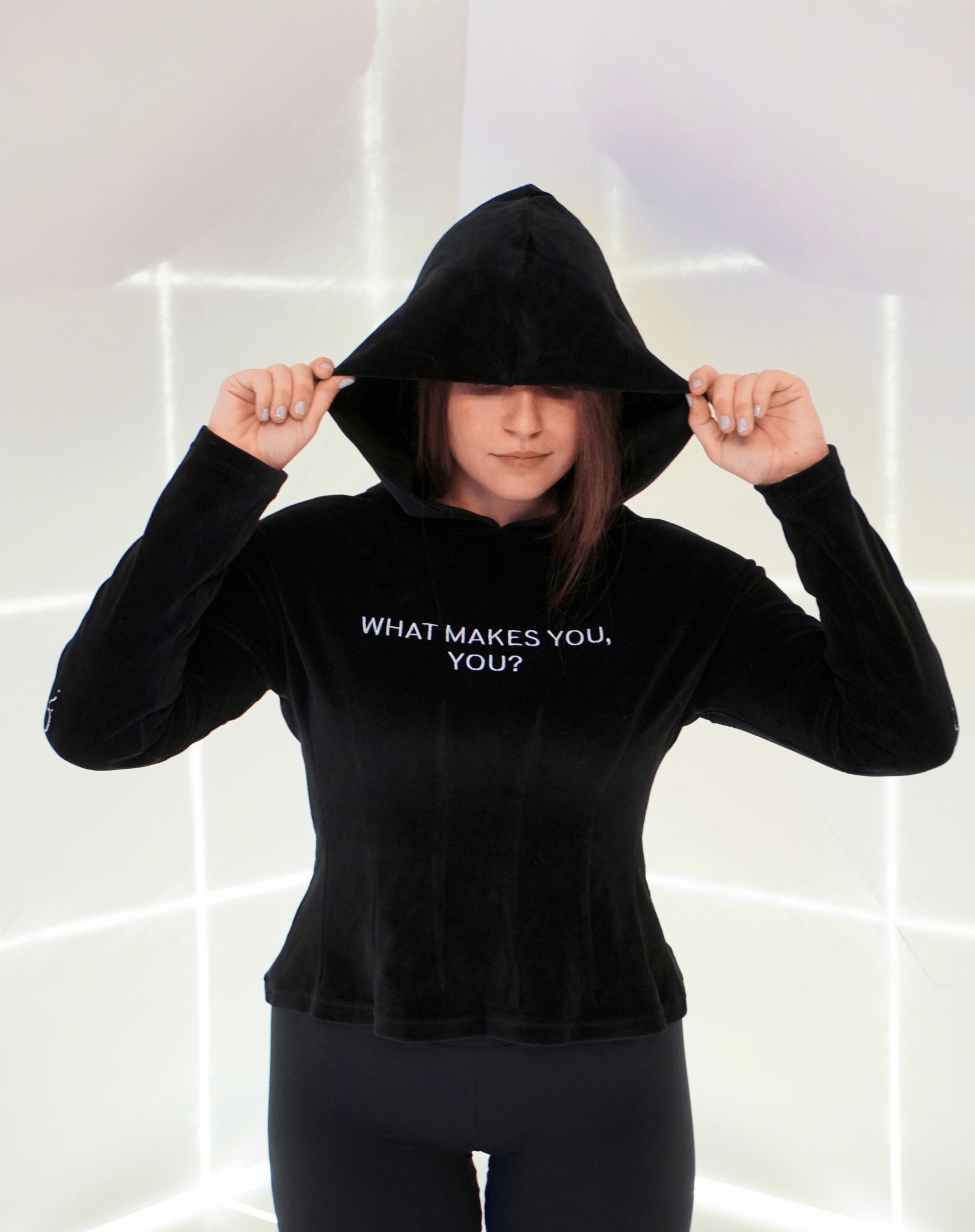 What makes you, you? Velour Hoodie - OBLIVIOUS?