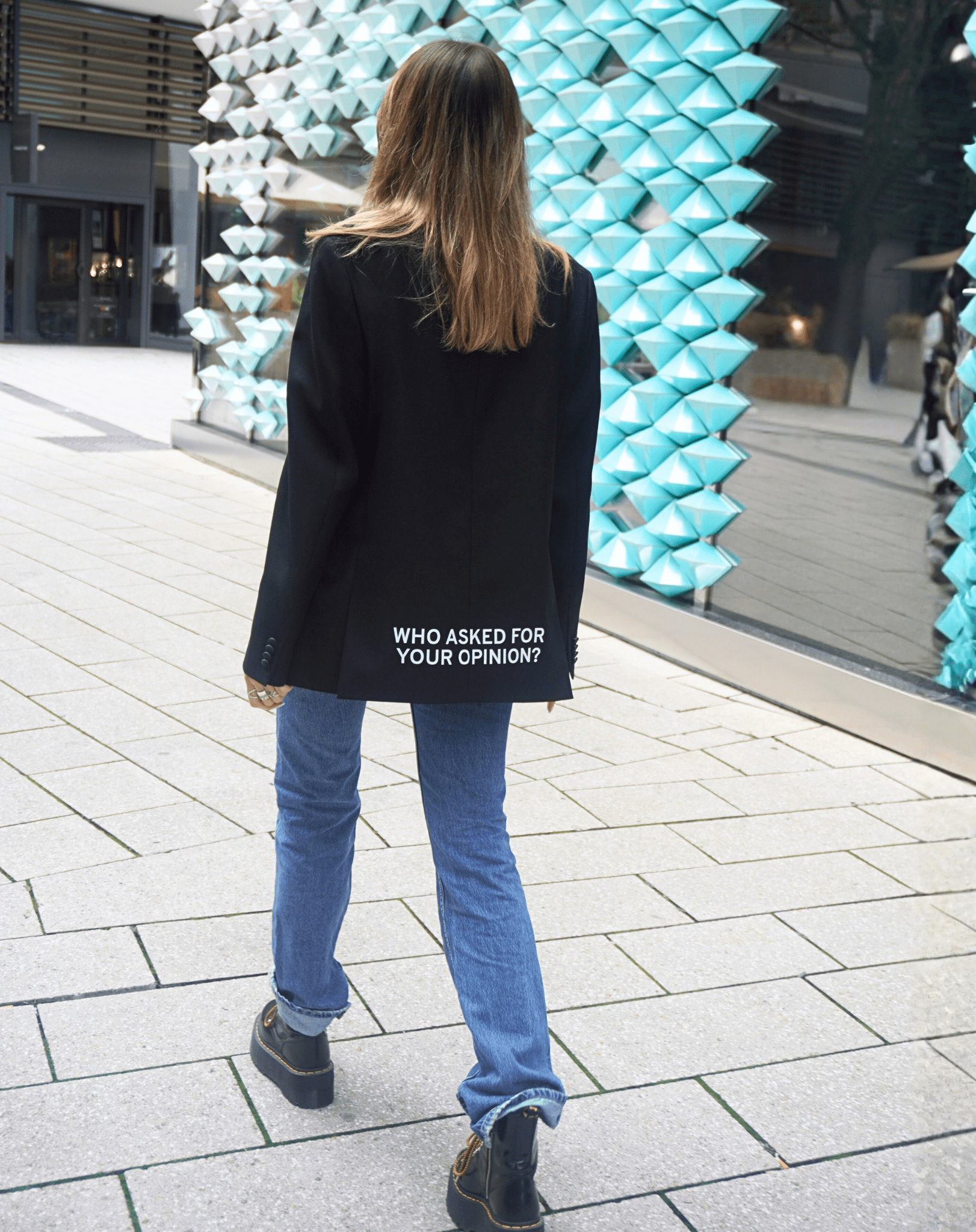 Who asked for your opinion? Upcycled Blazer - OBLIVIOUS?