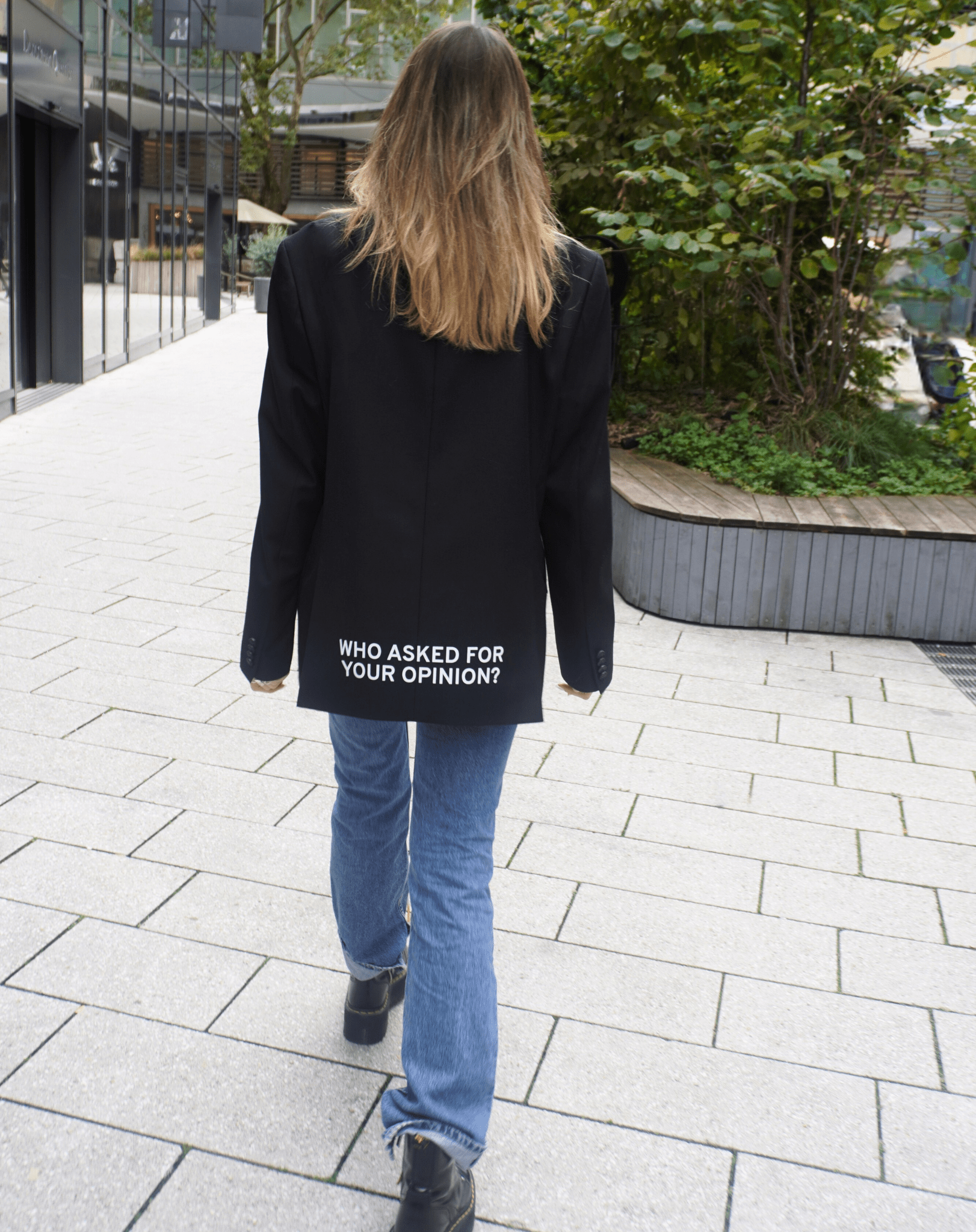 Who asked for your opinion? Upcycled Blazer - OBLIVIOUS?