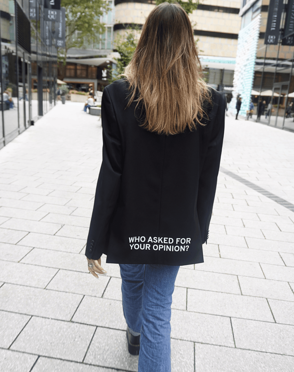 Who asked for your opinion? Upcycled Blazer - OBLIVIOUS?