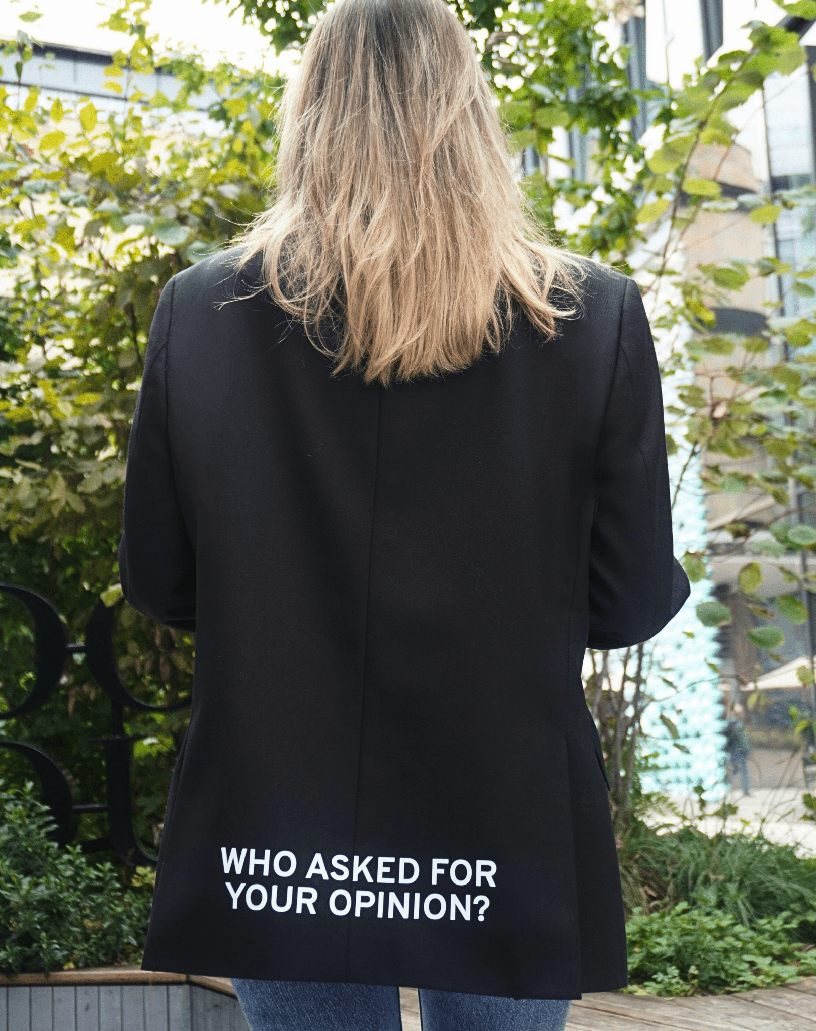 Who asked for your opinion? Upcycled Blazer - OBLIVIOUS?