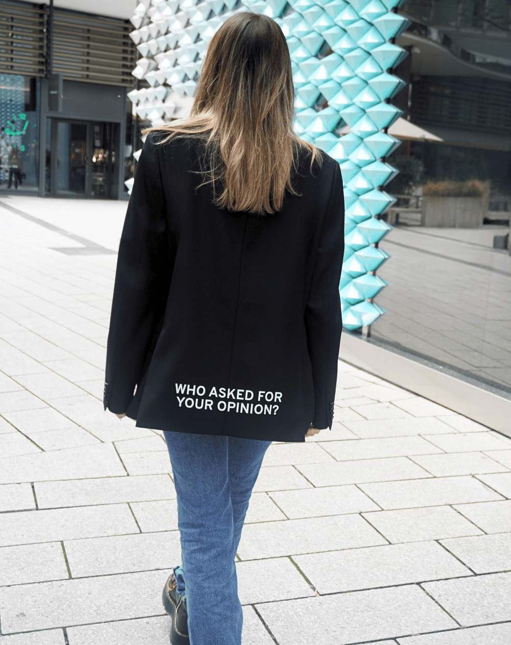 Who asked for your opinion? Upcycled Blazer - OBLIVIOUS?