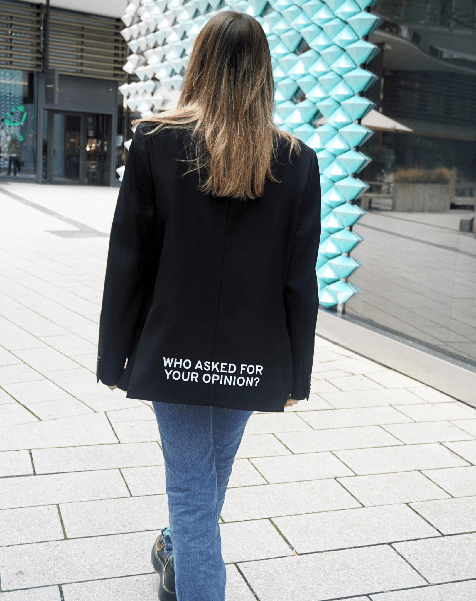 Who asked for your opinion? Upcycled Blazer - OBLIVIOUS?