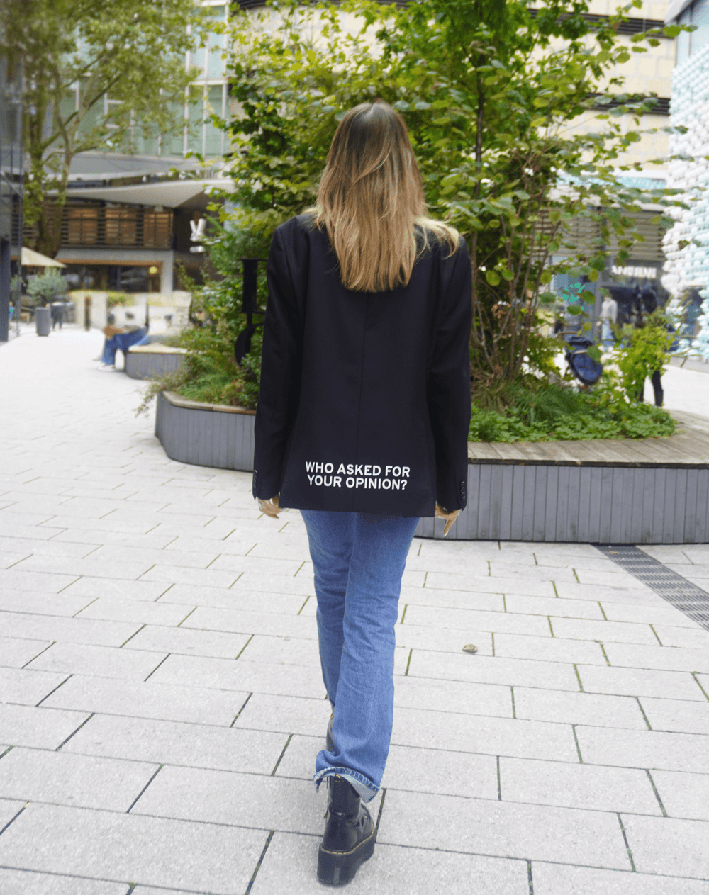 Who asked for your opinion? Upcycled Blazer - OBLIVIOUS?