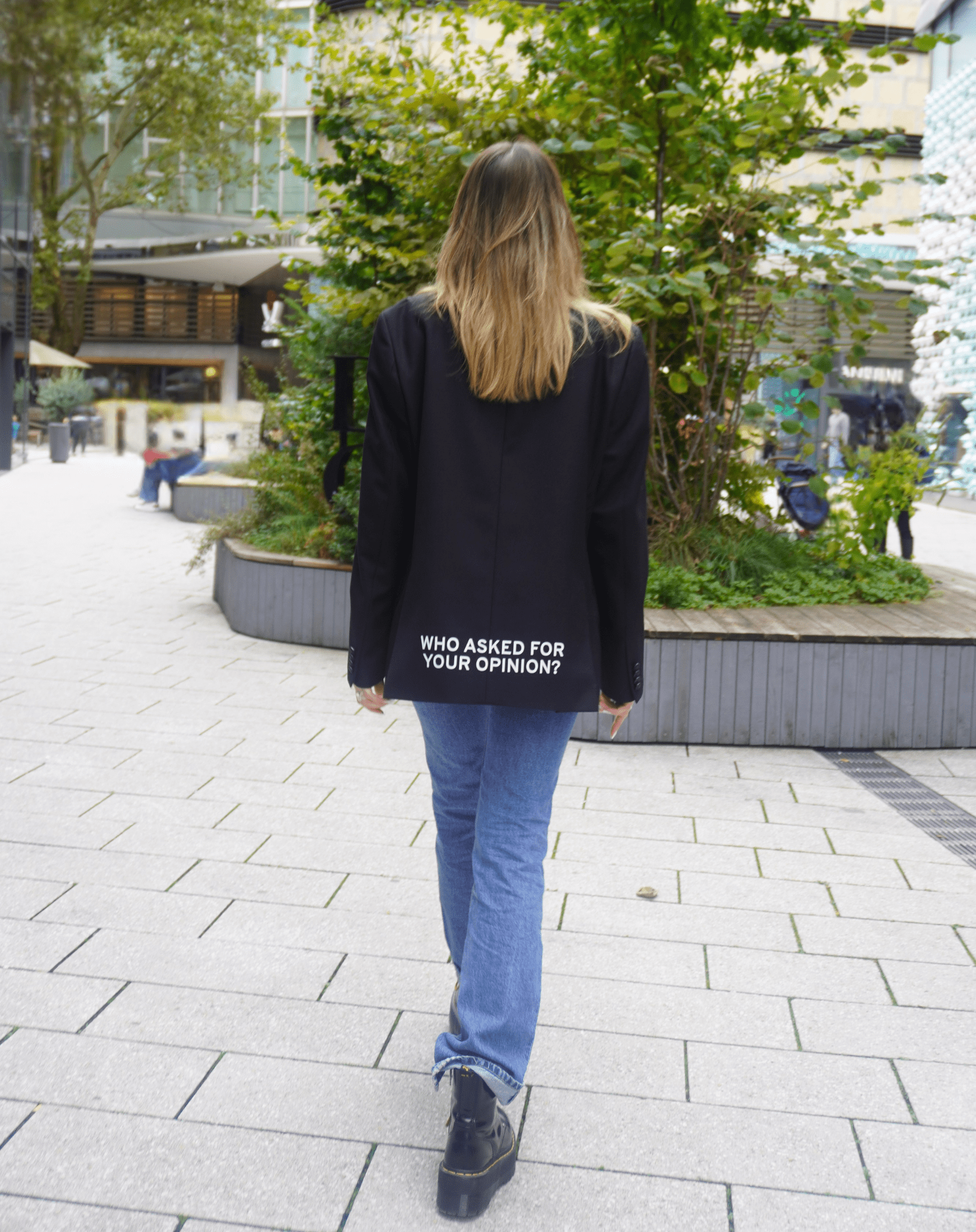 Who asked for your opinion? Upcycled Blazer - OBLIVIOUS?