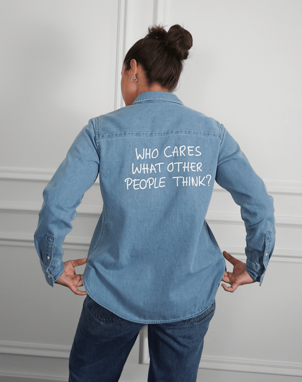 Who cares what other people think? Jeanshemd