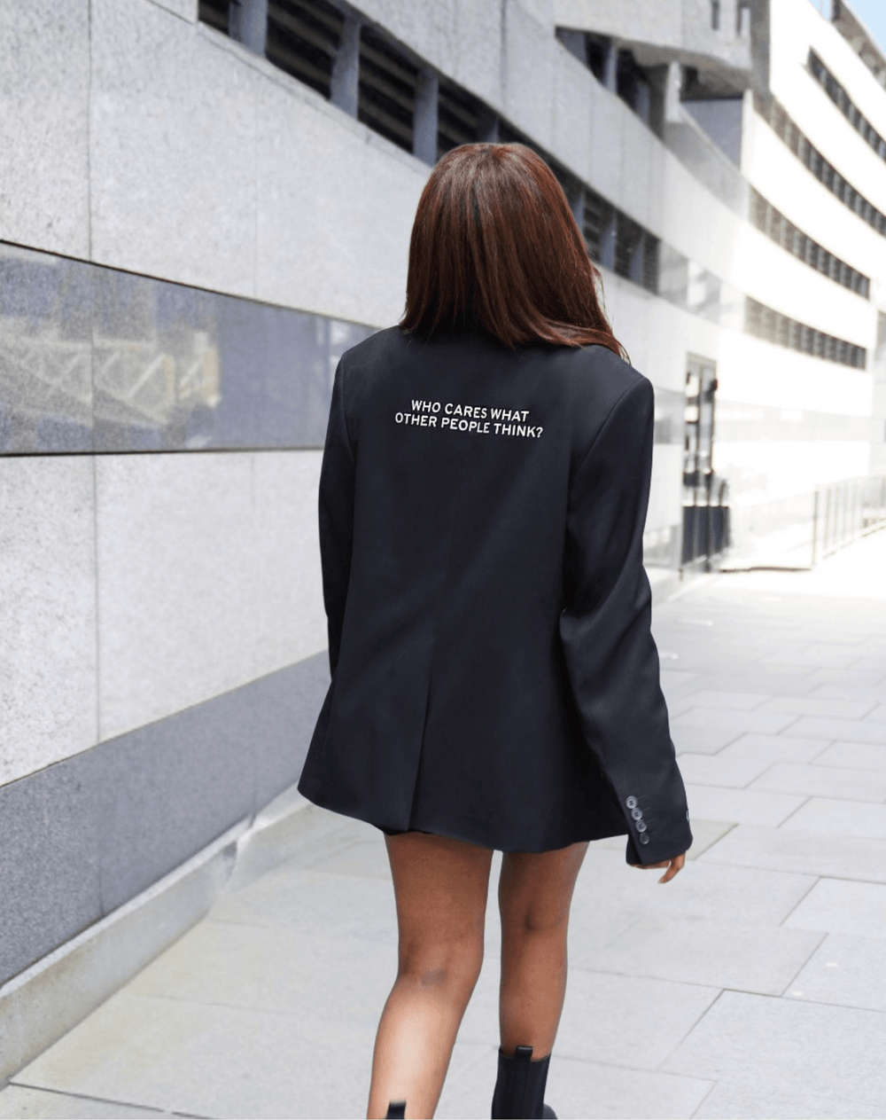 Who cares what other people think? Upcycled Blazer - OBLIVIOUS?