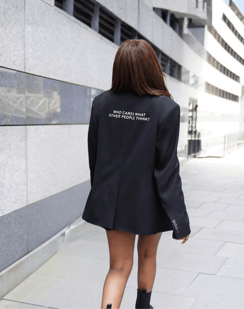 Who cares what other people think? Upcycled Blazer - OBLIVIOUS?