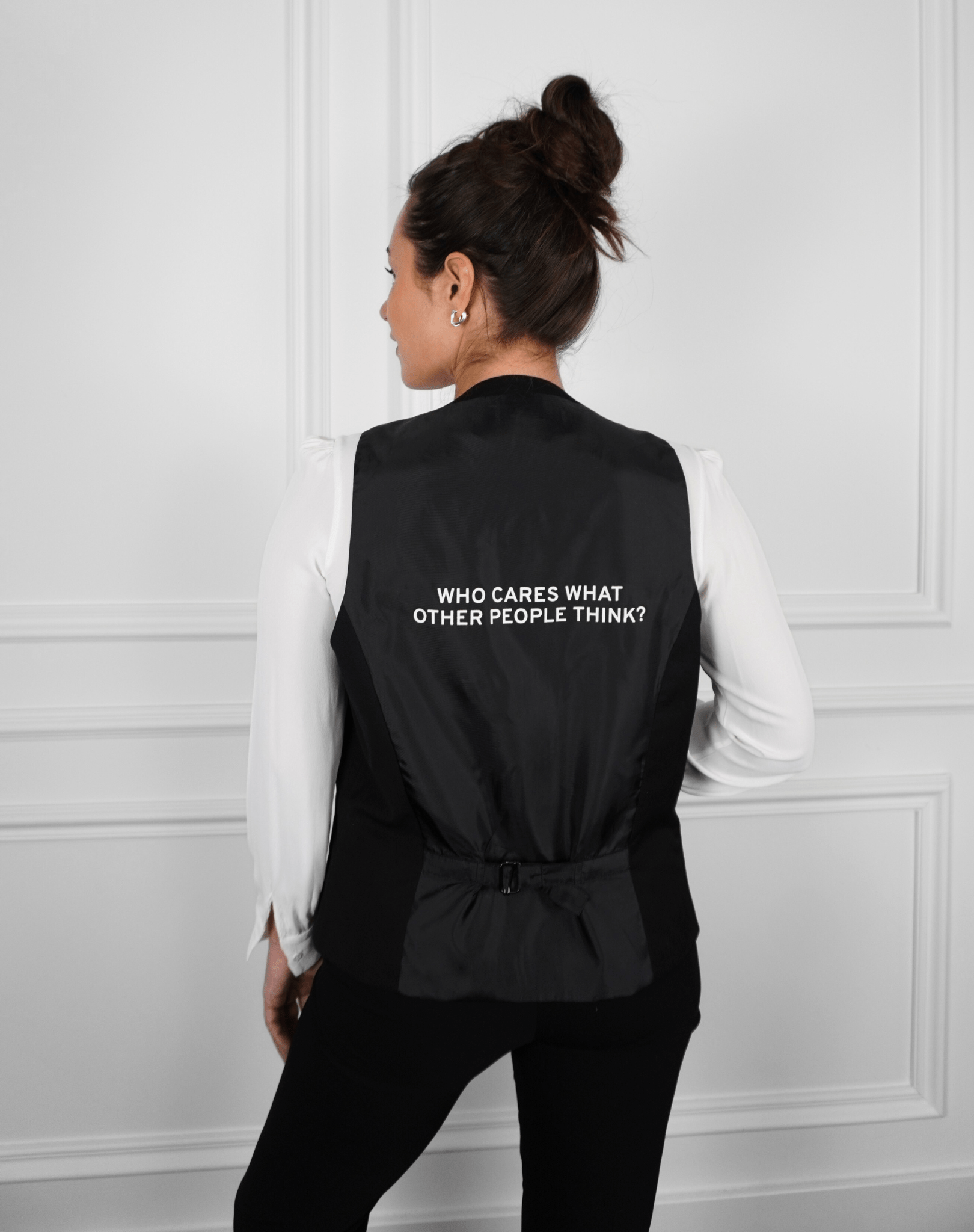 Who cares what other people think? Upcycled Waistcoat - OBLIVIOUS?