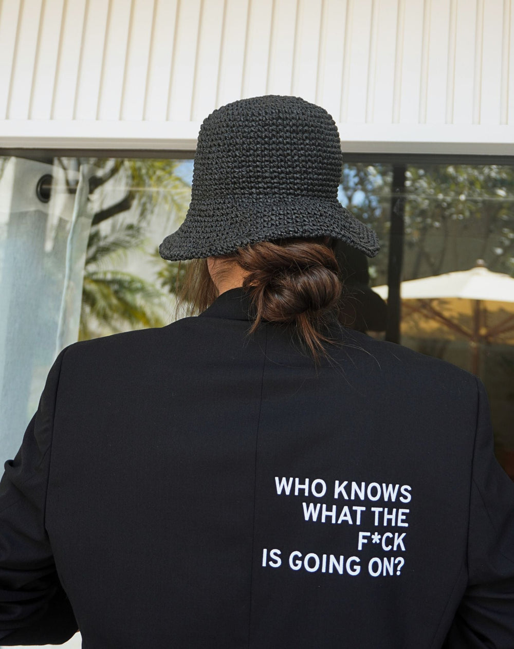 Who knows what the f*ck is going on? Upcycled Blazer