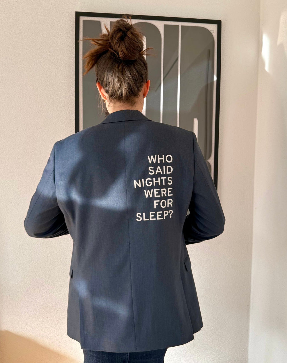 Who said nights were for sleep? Reflektierender Upcycled Blazer