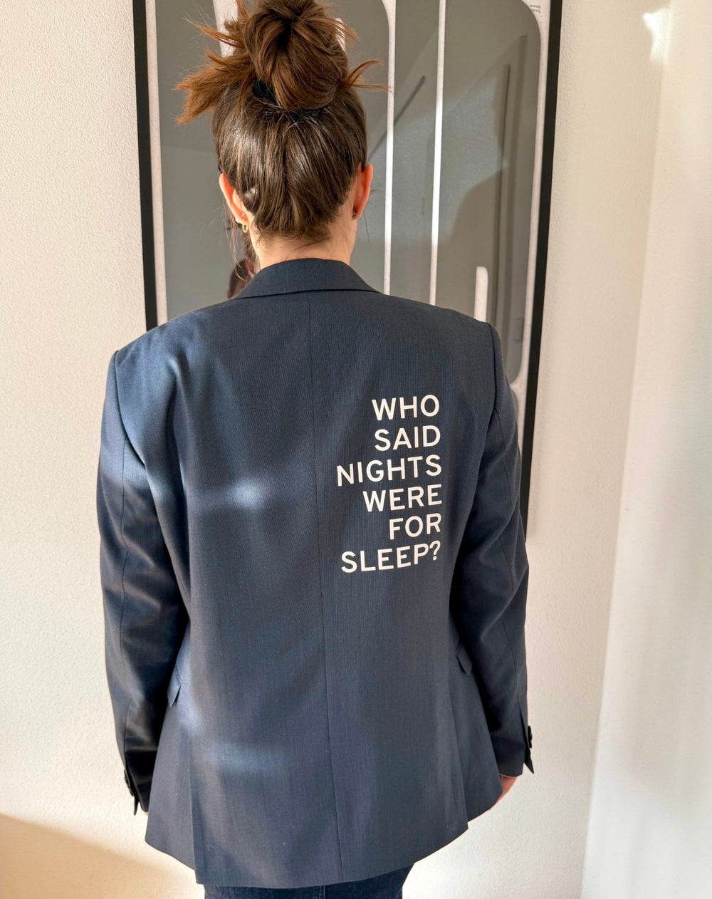 Who said nights were for sleep? Reflektierender Upcycled Blazer