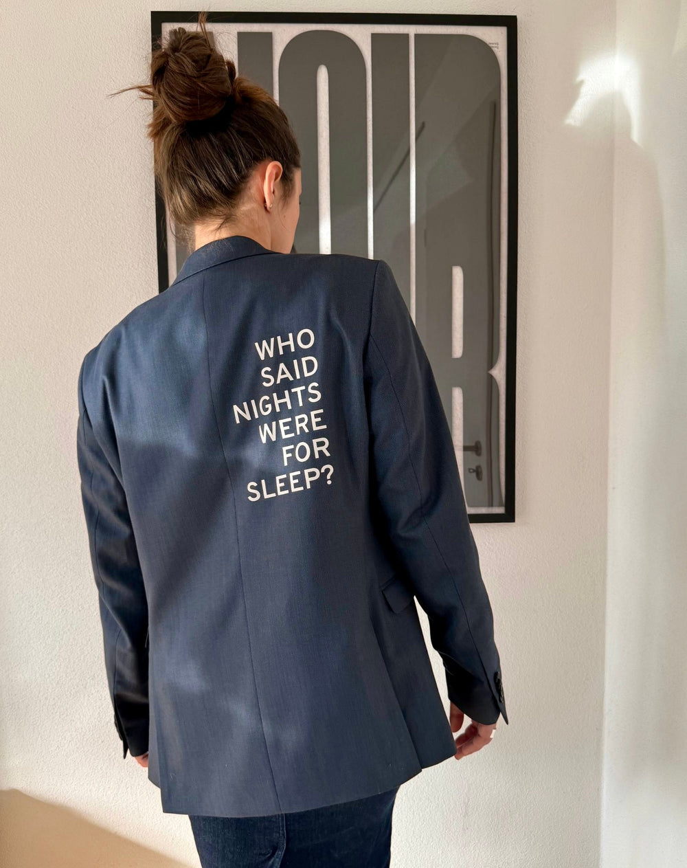 Who said nights were for sleep? Reflektierender Upcycled Blazer