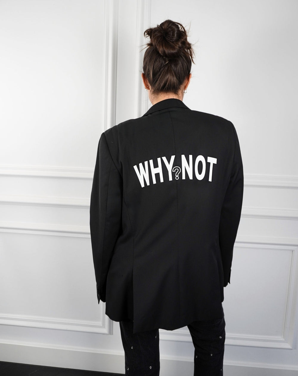 Why not? Upcycled Blazer Schwarz
