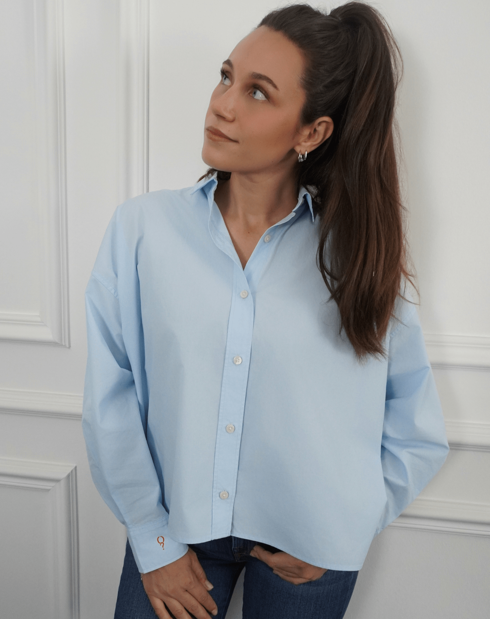 Why not? Blue Statement Shirt - OBLIVIOUS?