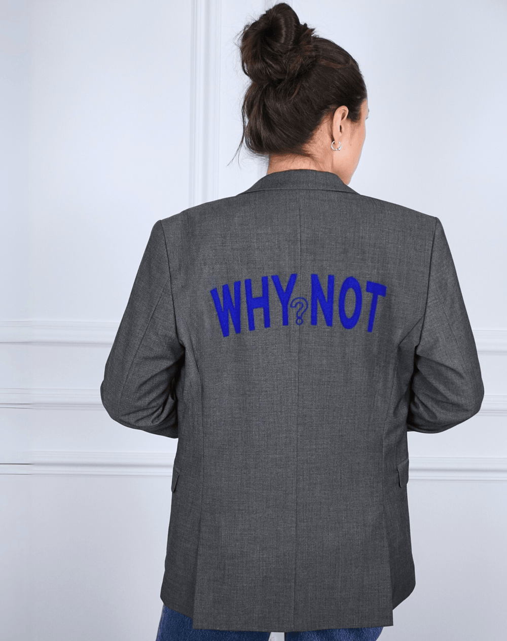 Why not? Upcycled Blazer (Blue Print)