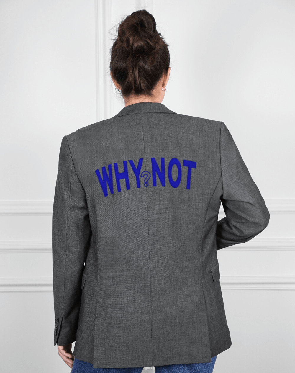 Why not? Upcycled Blazer (Blue Print)