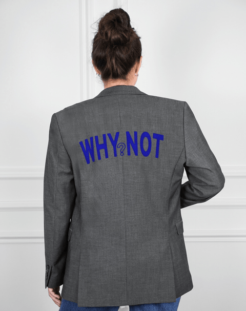 Why not? Upcycled Blazer (Blue Print)