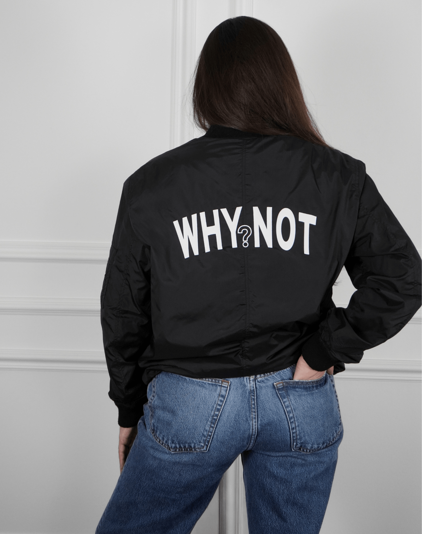 Why not? Upcycled Bomber Jacket - OBLIVIOUS?