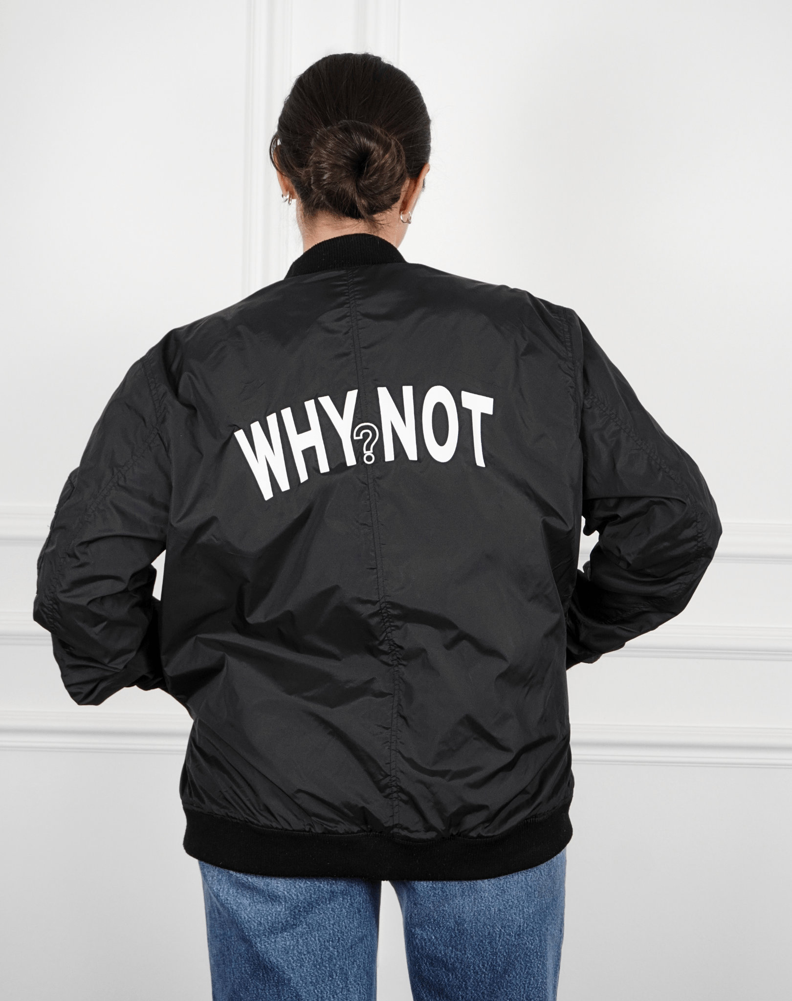 Why not? Upcycled Bomber Jacket - OBLIVIOUS?