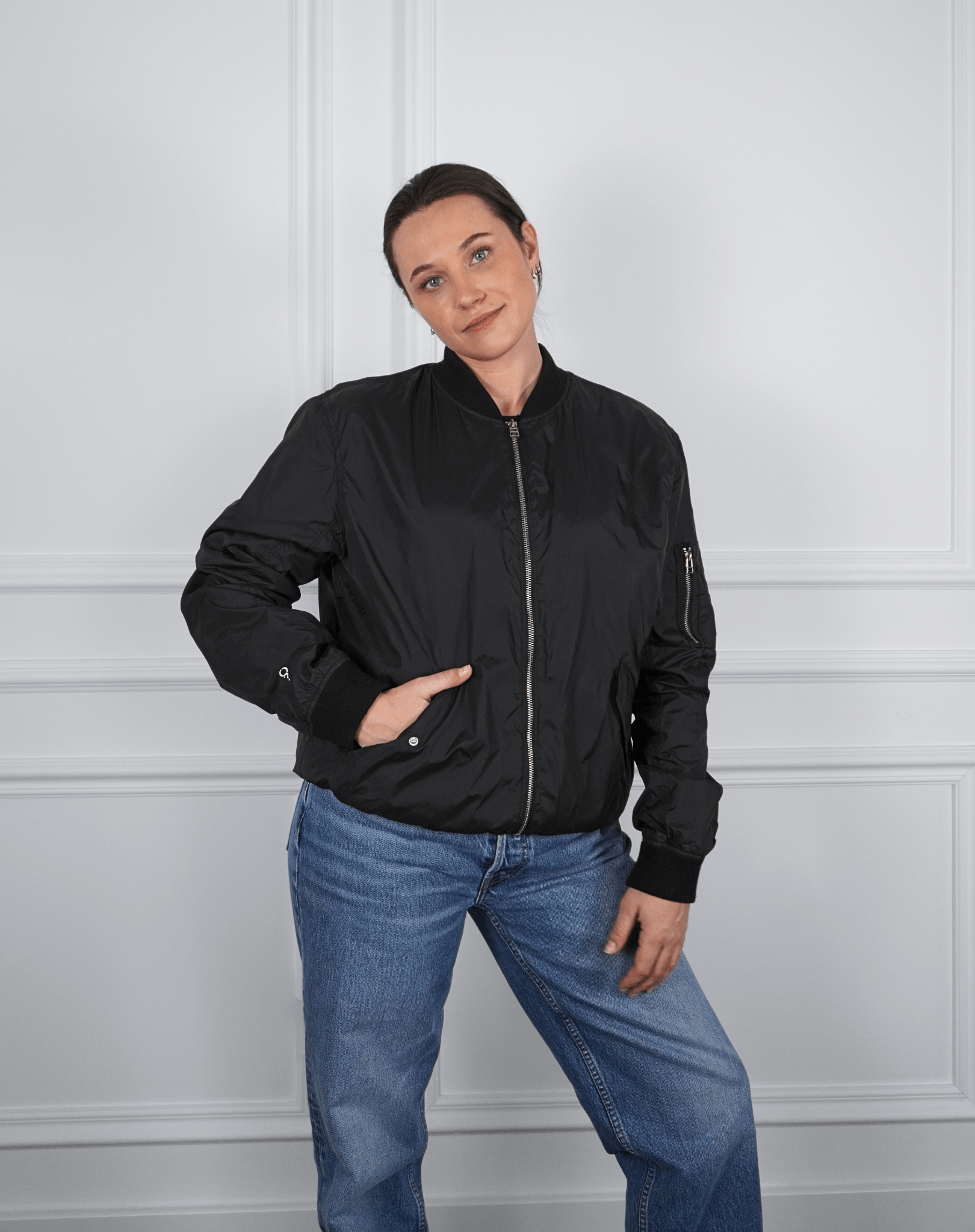 Why not? Upcycled Bomber Jacket - OBLIVIOUS?